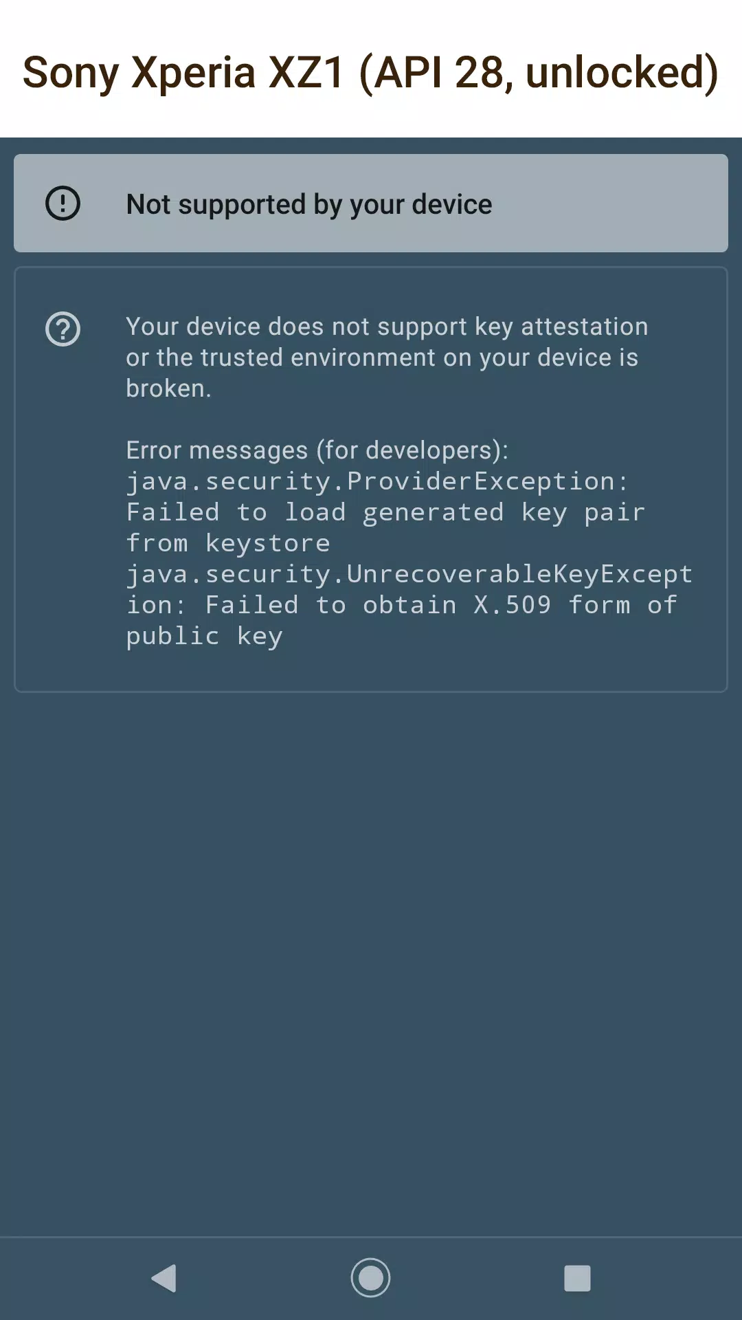 Key Attestation Demo 스크린샷 4