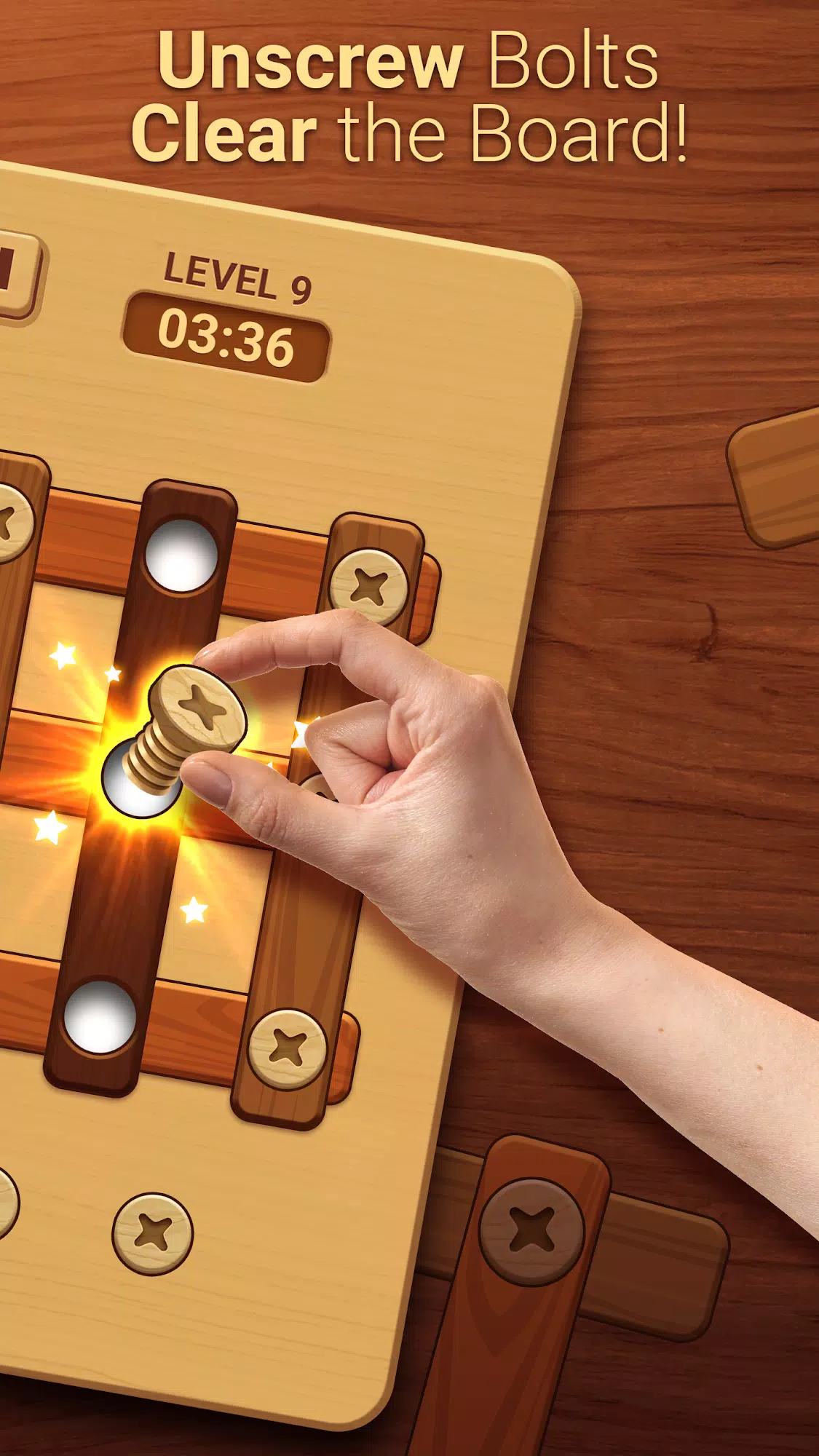 Woodle - Wood Screw Puzzle スクリーンショット 2