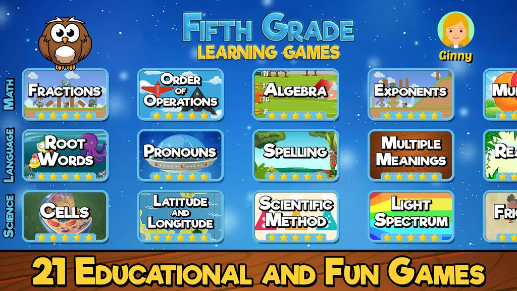 Fifth Grade Learning Games स्क्रीनशॉट 3