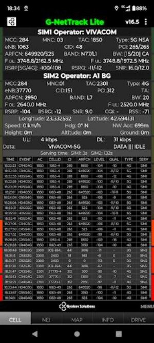 G-NetTrack Lite Captura de pantalla 1