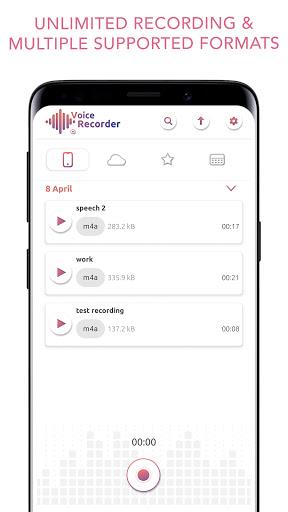 Voice Recorder and Editor App スクリーンショット 1