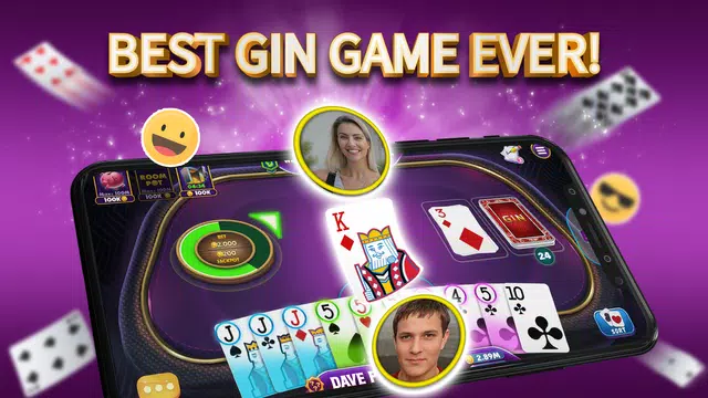 Gin Rummy Elite: Online Game Скриншот 1