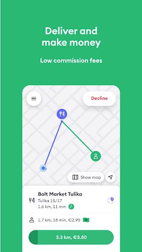 Bolt Food Courier Capture d'écran 1