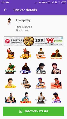 Tamil Stickers: WAStickerApps 스크린샷 1