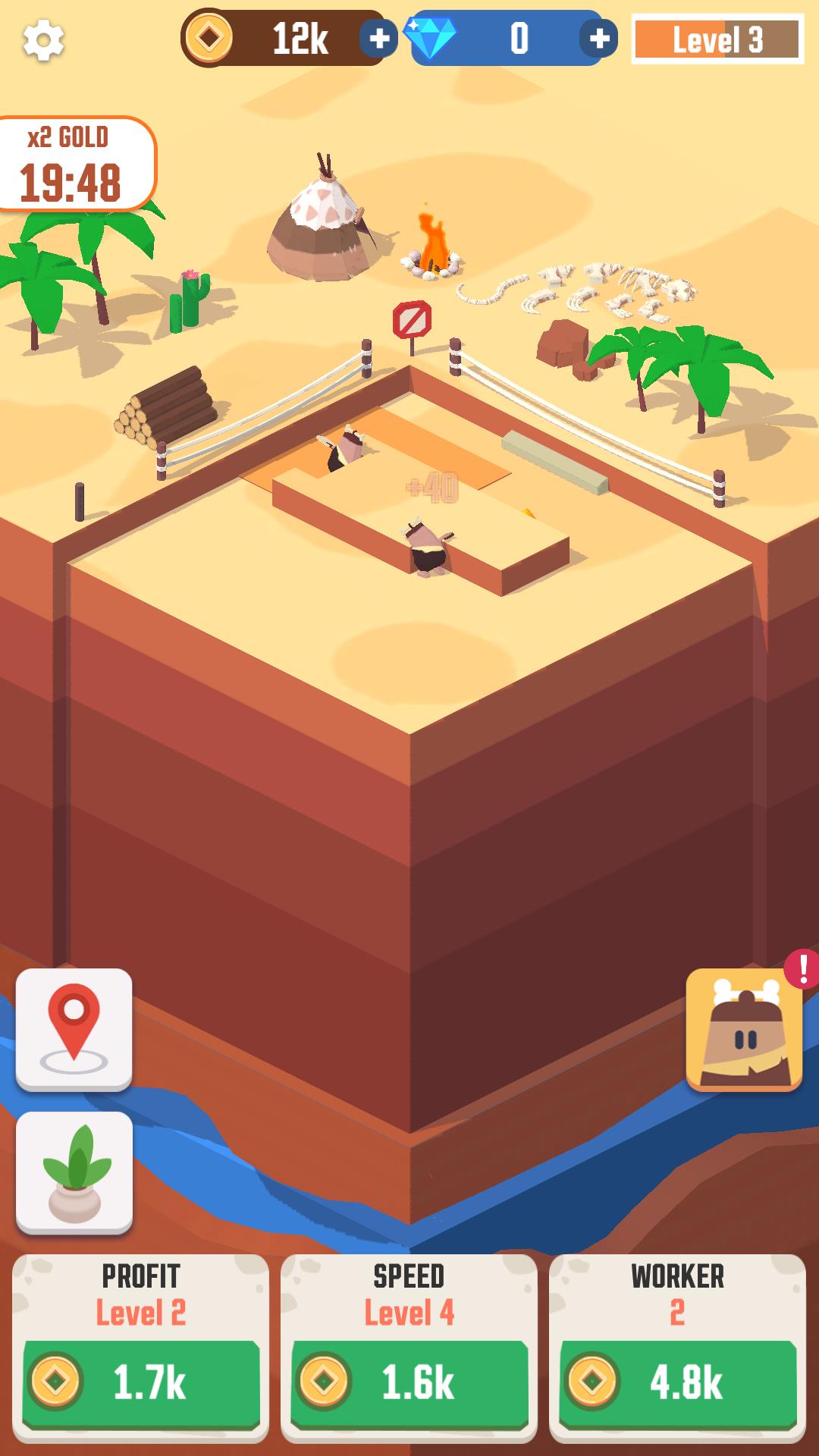 Idle Digging Captura de tela 1