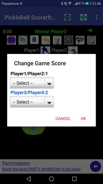 PickleBall Scorer plus online Radio, play music/vi स्क्रीनशॉट 1