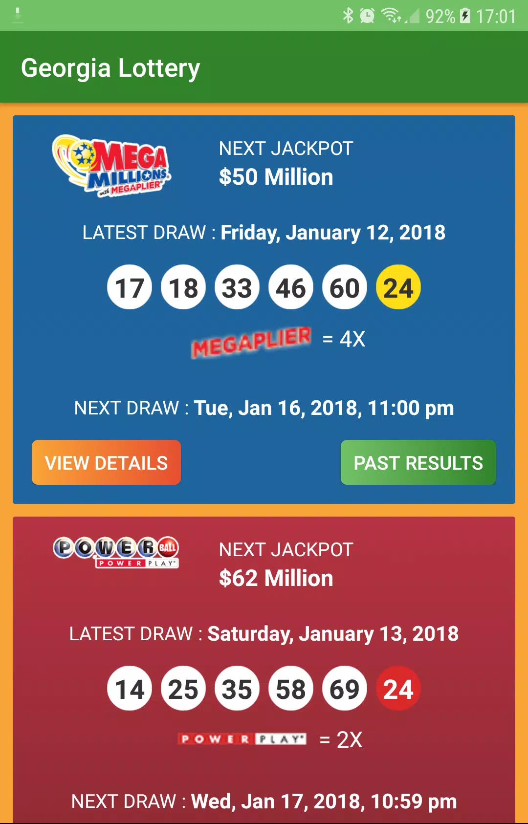 Georgia Lottery Results Capture d’écran 3