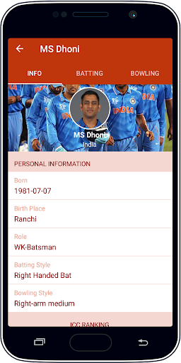 Live Cricket Score & News Captura de pantalla 1