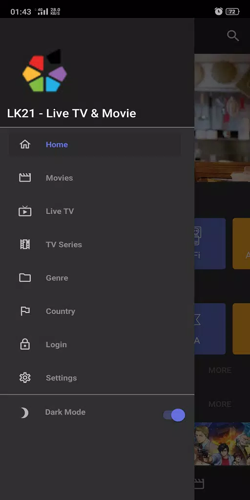 LK21 XXI - Live TV,  Movie  & Drama HD Sub Indo Скриншот 1