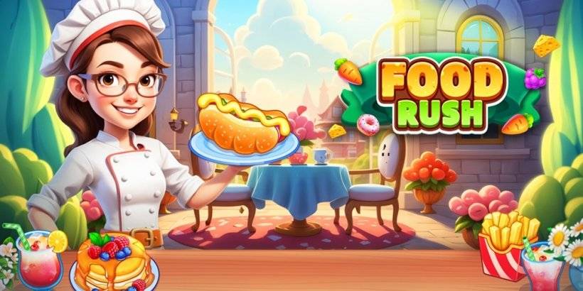 Mit Food Rush können Sie eine Menge kochen, um die Bestellungen hungriger Kunden zu erfüllen, jetzt erhältlich für Android