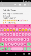 Pink Jelly Emoji Keyboard Skin स्क्रीनशॉट 2