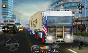 Euro Truck Transport Cargo Sim Captura de pantalla 3