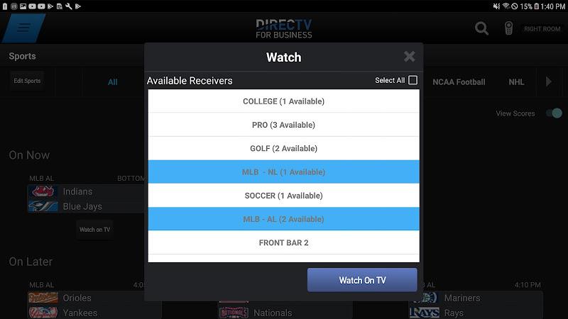 DIRECTV FOR BUSINESS Remote スクリーンショット 1