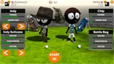 Stickman Cross Golf Battle Captura de tela 3