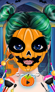 Cute Girl Halloween Makeup Art Screenshot 2