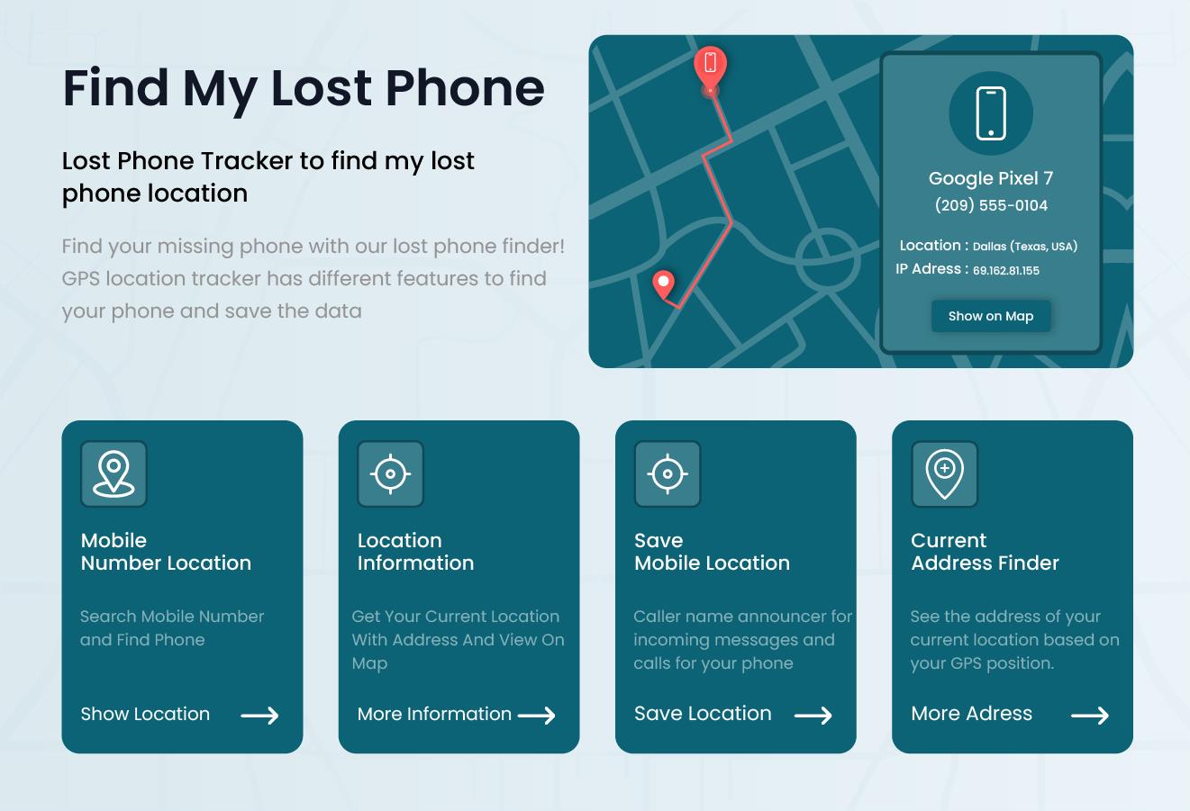 Find Lost Phone Captura de pantalla 1