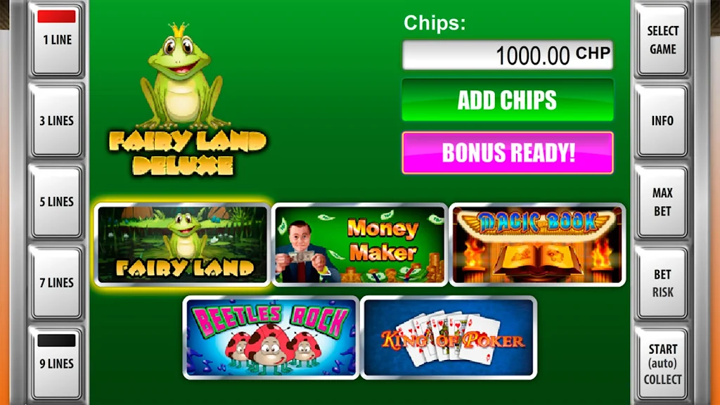 Slot machines Fairy Land Deluxe Captura de pantalla 1