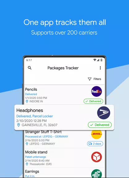 Packages Tracker スクリーンショット 1