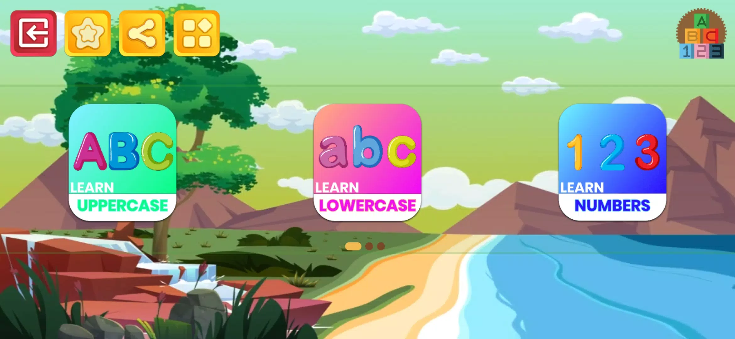 Learn numbers and letters Screenshot 1