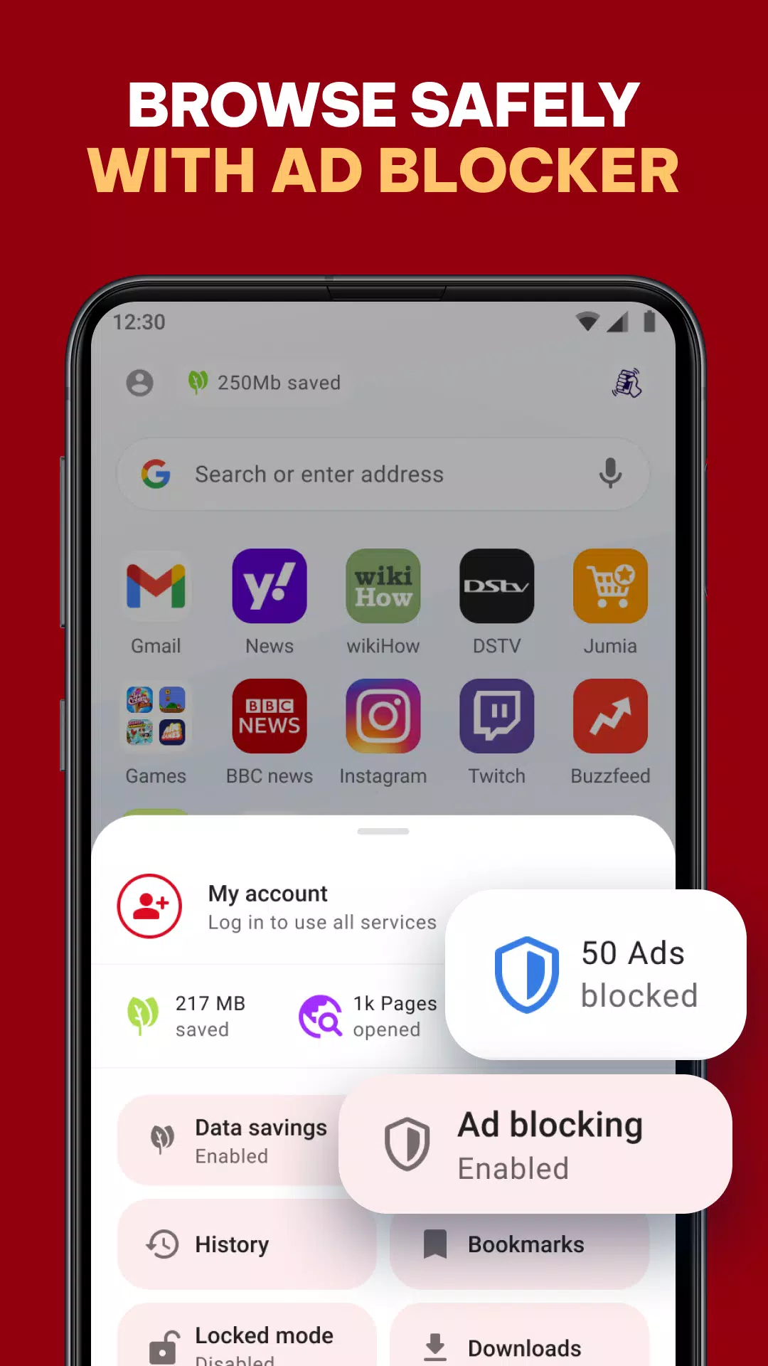 Opera Mini 網頁瀏覽器應用截圖第3張