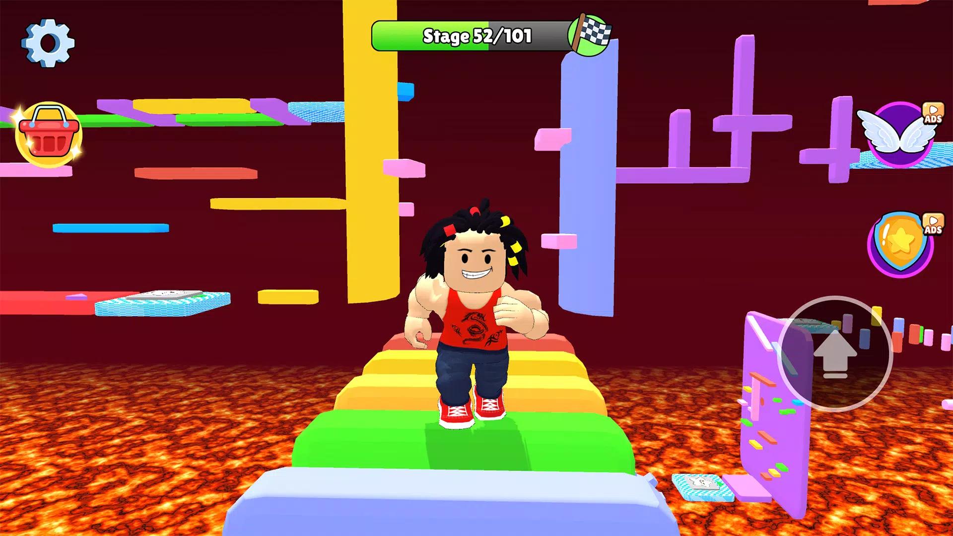 Parkour Adventure Jump Up Game Screenshot 1