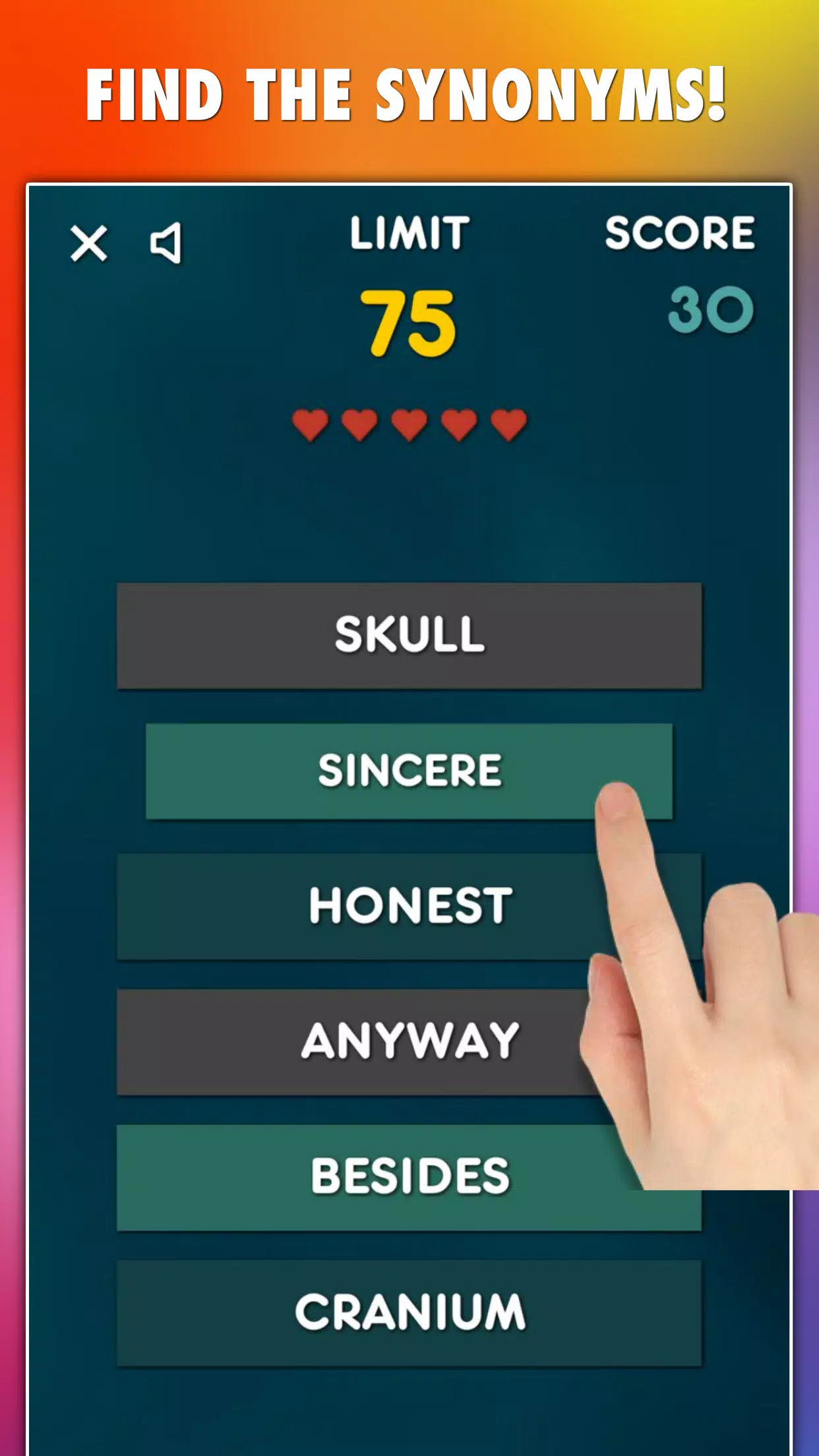 Synonyms Game應用截圖第4張