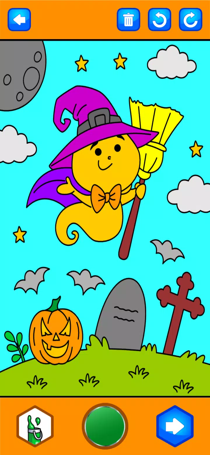 Halloween Coloring Game Capture d’écran 3
