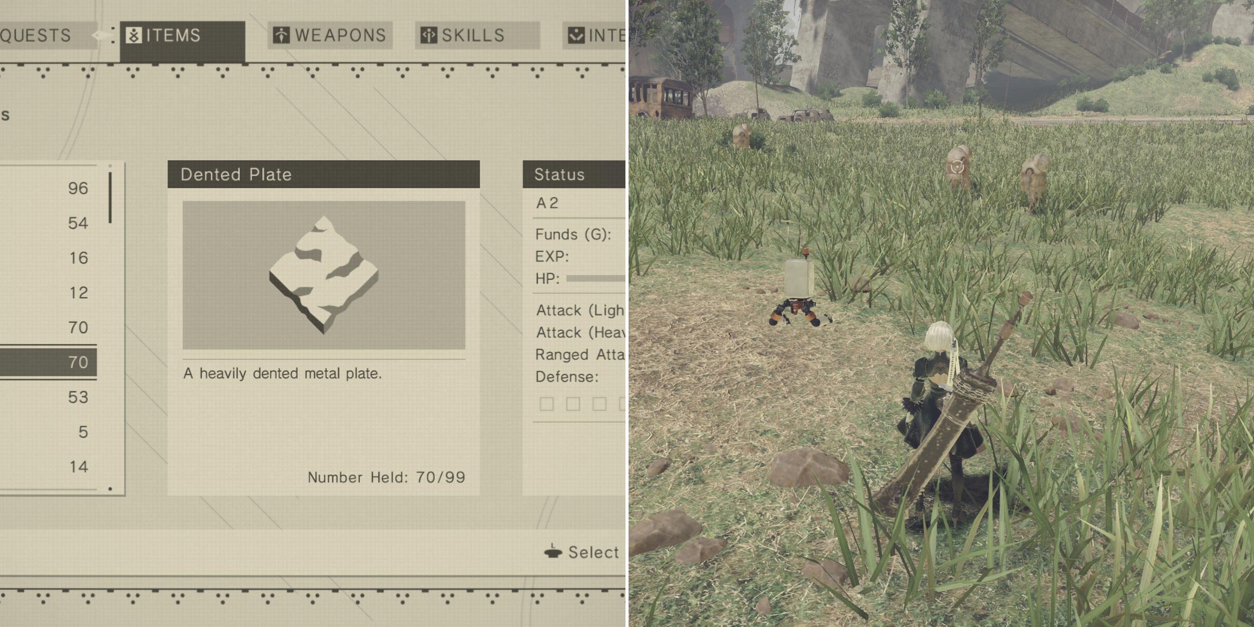 NieR: Automata - 哪裏可以獲得凹痕板