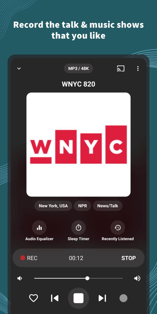 VRadio - Online Radio App应用截图第4张