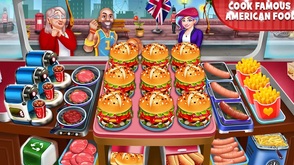 Food truck Empire Cooking Game Captura de pantalla 3