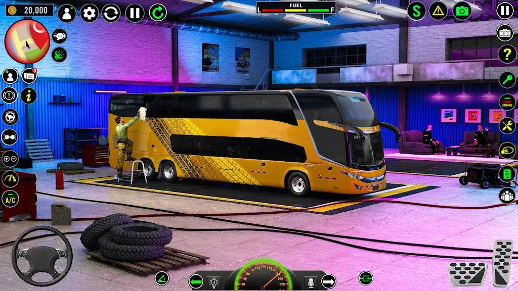 US Luxury Bus Driving Game 3D Скриншот 1