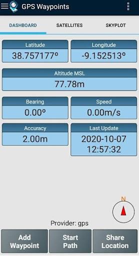 GPS Waypoints Captura de tela 1