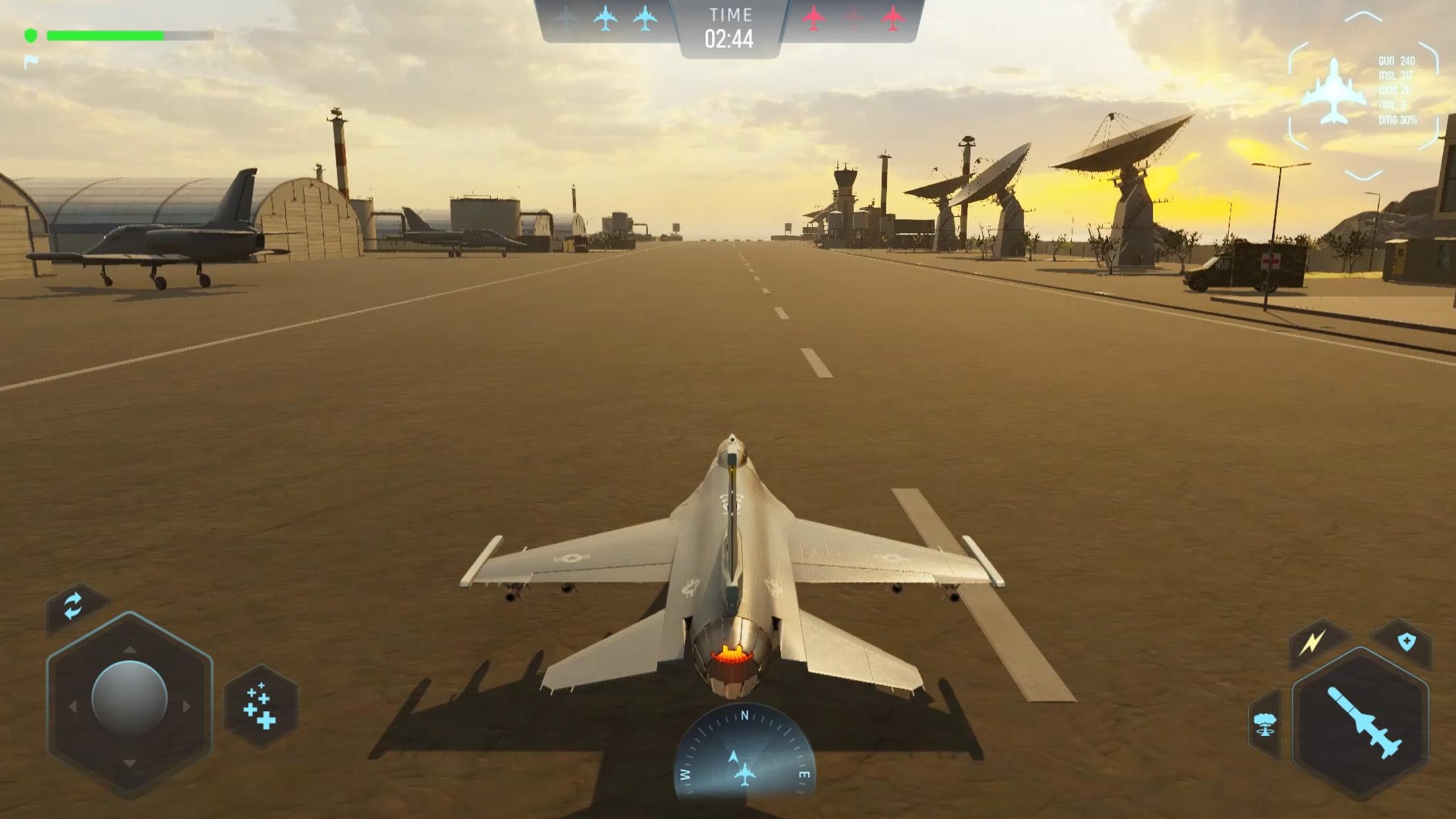 空の戦士：戦闘機での戦闘ゲーム スクリーンショット 1