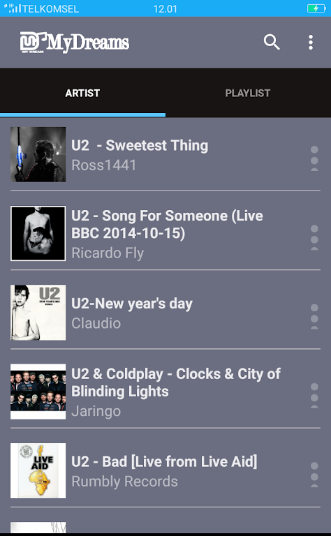 U2 Greatest Hits Songs Captura de tela 1