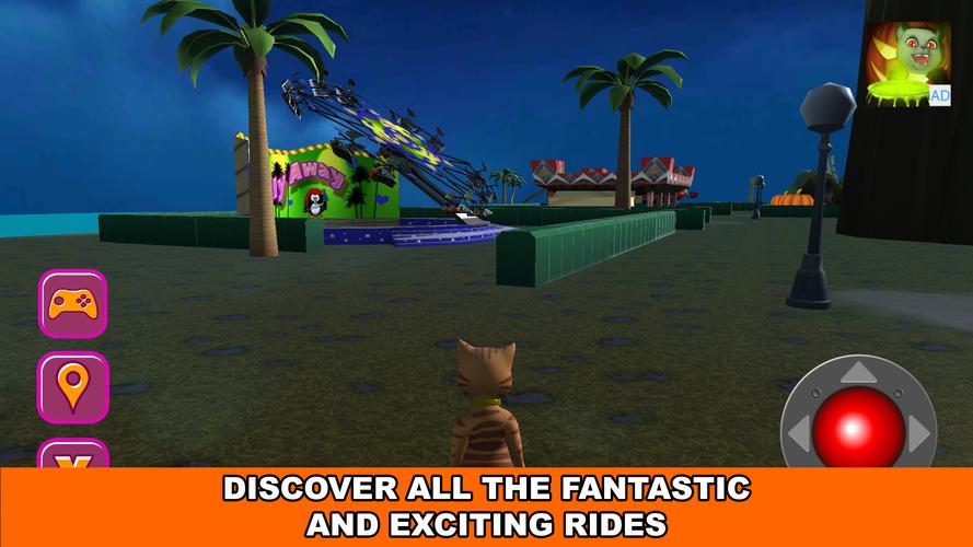 Halloween Cat Theme Park 3D應用截圖第3張
