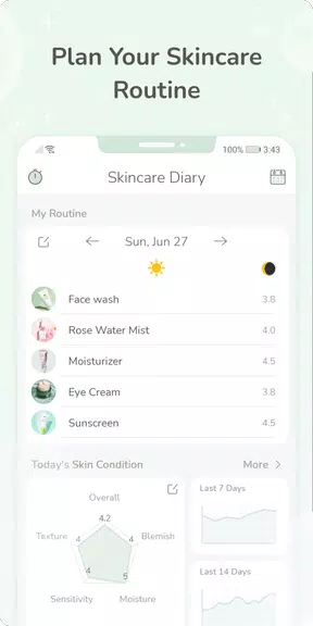Skincare Diary  - 스킨 케어 루틴 스크린샷 1