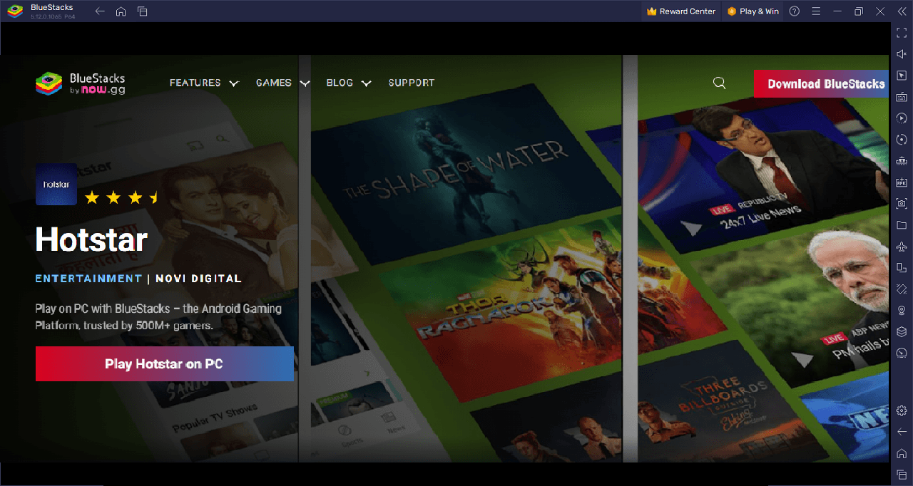 PC에서 Bluestacks와 함께 Jiohotstar를 즐기십시오