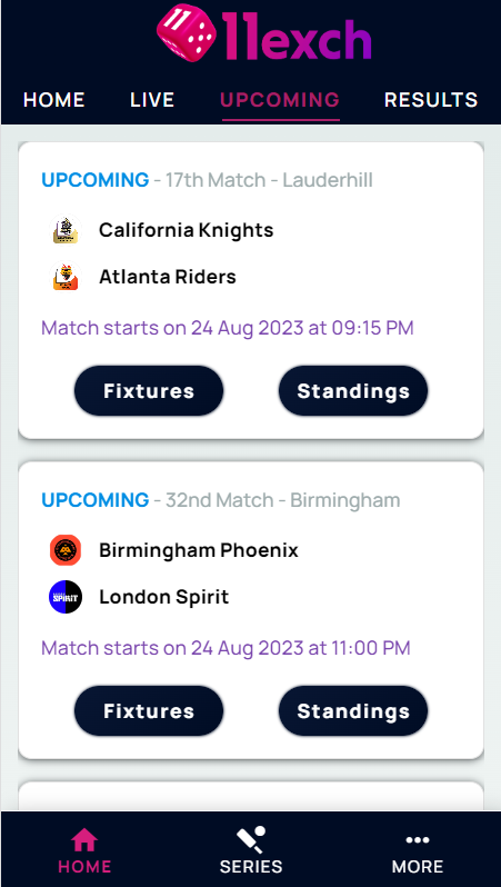 11Exch Scores Line Cricket App應用截圖第4張