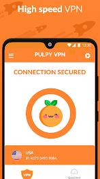 Pulpy VPN Unlimited VPN Proxy 스크린샷 1