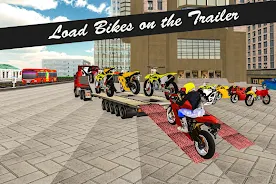 Bike Transport Truck 3D Captura de tela 1