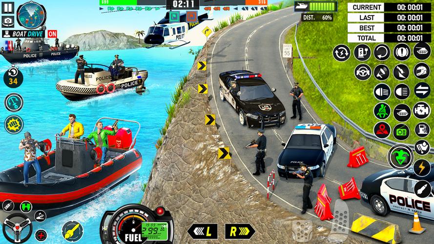 Police Boat Chase Crime Games Screenshot 3