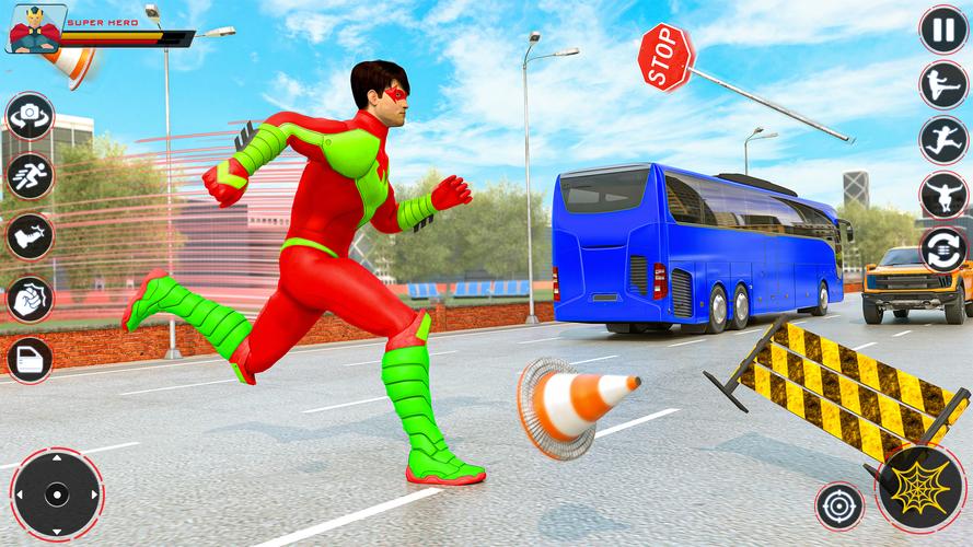 Spider Flying Rope Hero Games スクリーンショット 4