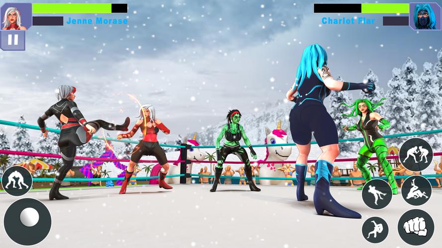 Bad Girls Wrestling Game Captura de pantalla 4