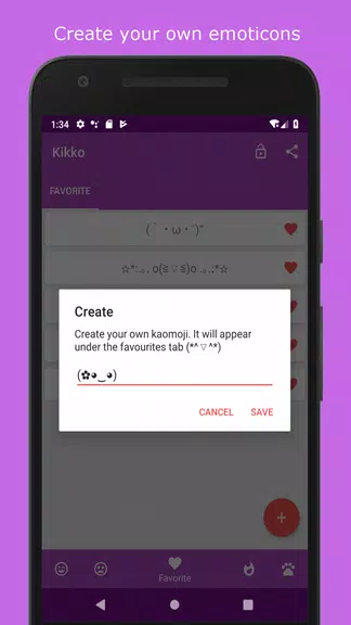 Kikko - Japanese Emoticons Kao Screenshot 2