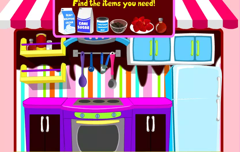 game cooking chocolate cream Скриншот 2