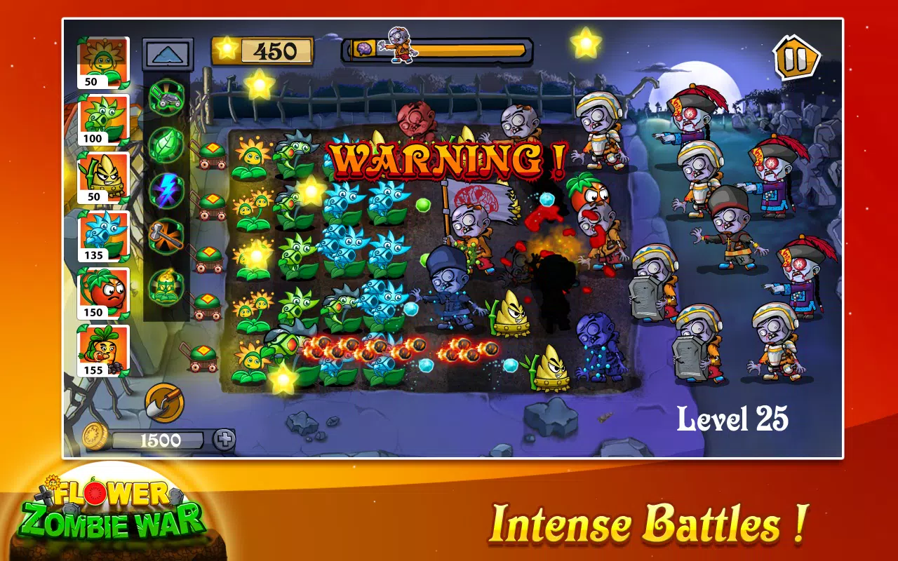 Flower Zombie War Скриншот 3