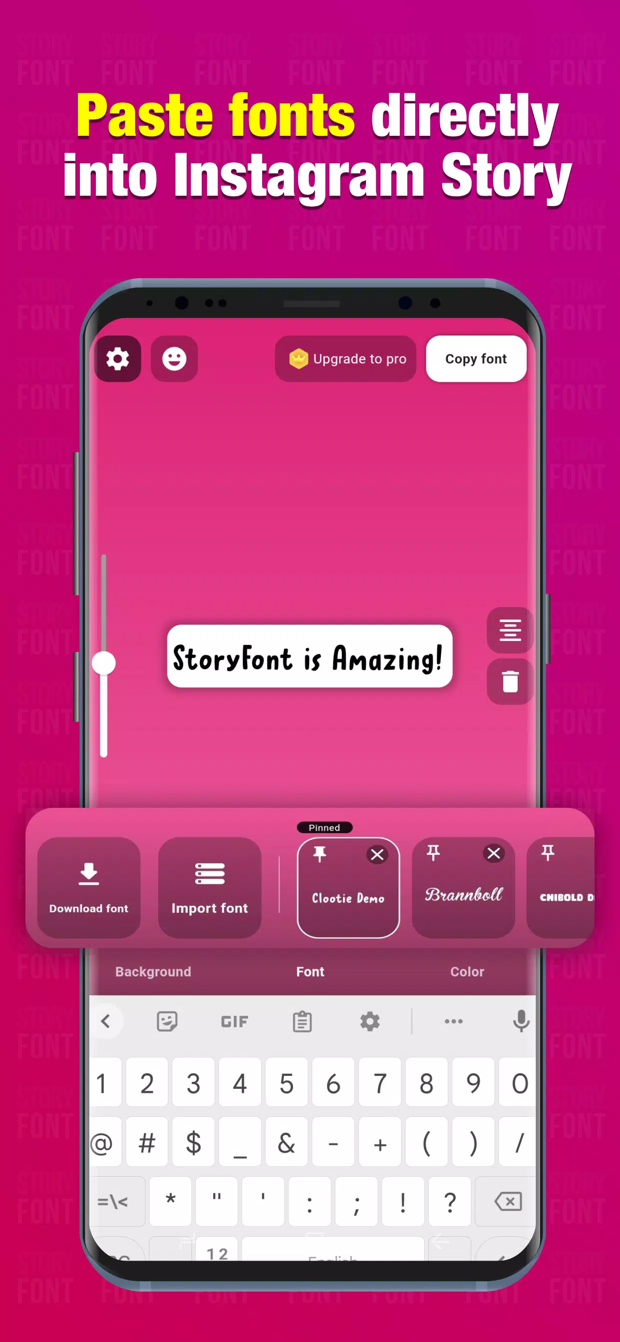 StoryFont for Instagram Story應用截圖第3張