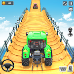 Mega Ramp Tractor Stunt Game