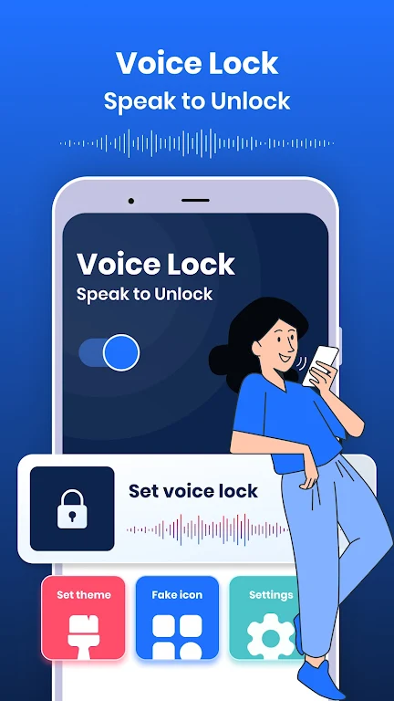 Voice Lock : Speak to Unlock स्क्रीनशॉट 1