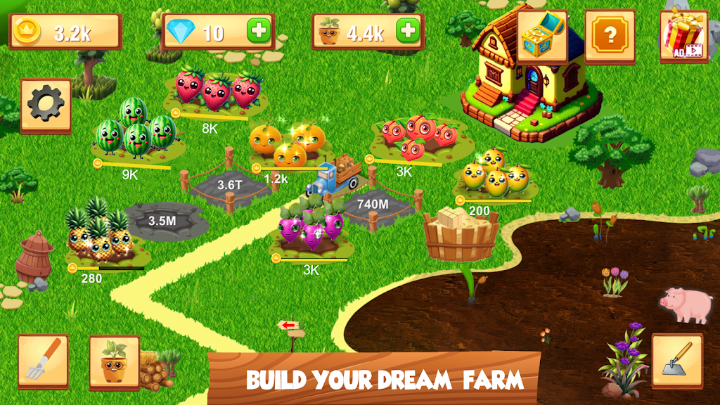 Happy Farm : Farming Challenge Captura de pantalla 1